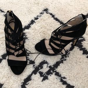 VS lace up heels
